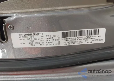 2014 Chrysler Town & Country Touring-L from USA, damaged, VIN 2C4RC1CG9ER198376